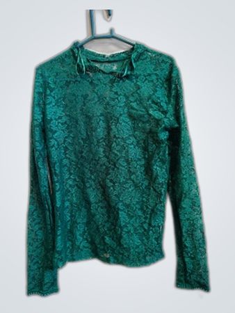 Green Lace Blouse