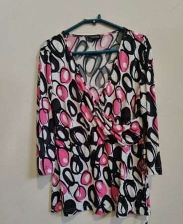 Taifun Collection Printed Wrap Blouse