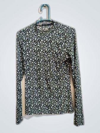 Lofty Manner Printed Long-Sleeve Blouse
