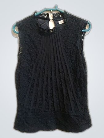 Vince Black Lace Blouse