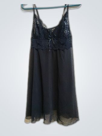 Black Lace Slip Dress