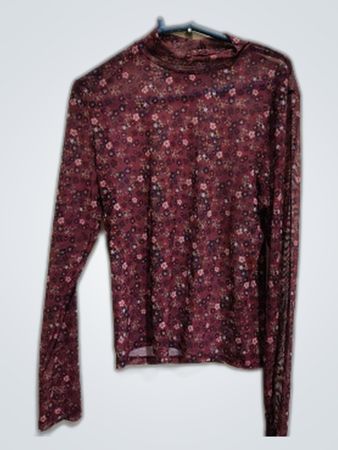 Unbranded Floral Print Sheer Blouse