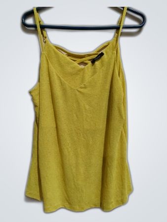 Yessica Yellow Crisscross Strap Camisole