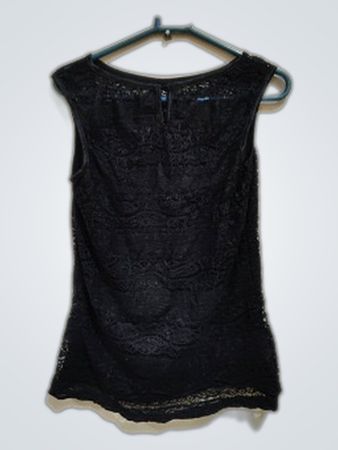 Unbranded Black Lace Sheer Blouse