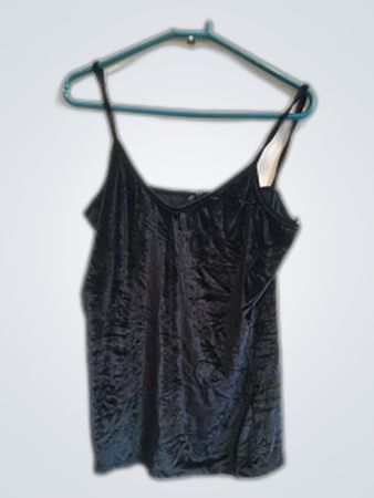 Zara Black Velvet Camisole