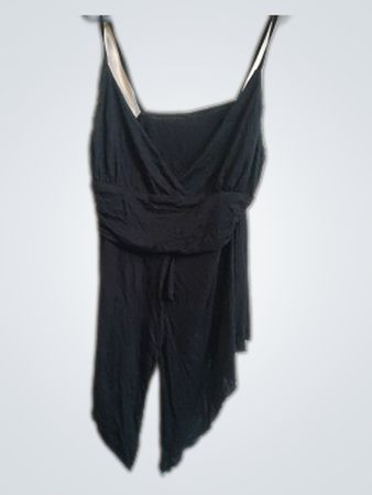 Black Wrap Viscose Cami Top