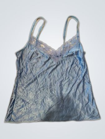 Satin Lace Trim Camisole Top