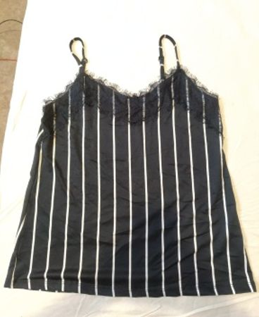 Striped Lace Trim Camisole