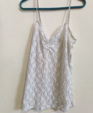 White Lace Camisole Top