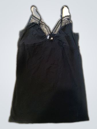 Sisley Black Lace Trim Camisole