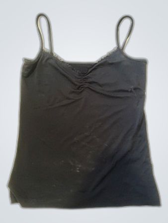 Black Lace Trim Camisole Top