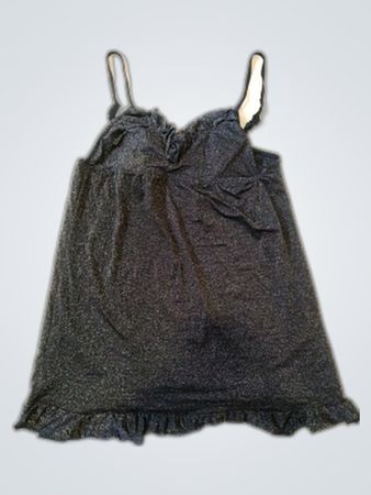 Black Ruffle Camisole Top