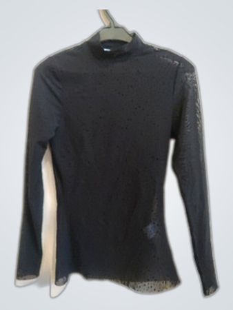 Distrikt Wörrebro Black Mesh Sleeve Turtleneck
