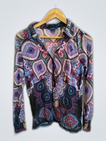 Comma Printed Long Sleeve Blouse