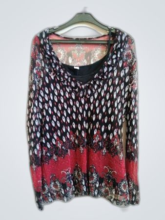 Guess Printed Long Sleeve Blouse