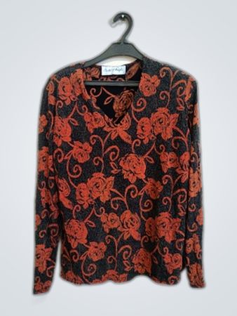 Carla d'Angeli Paris Printed Blouse