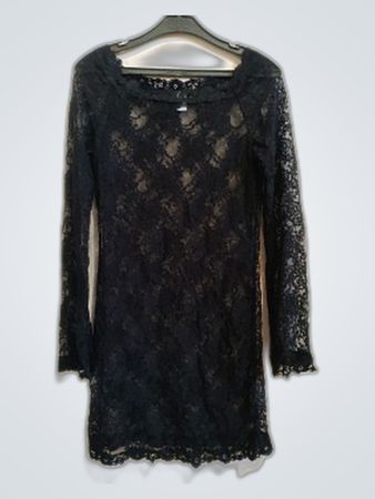 Lascana Black Sheer Lace Blouse