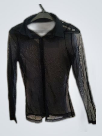 Wasteland Sheer Black Long Sleeve Blouse