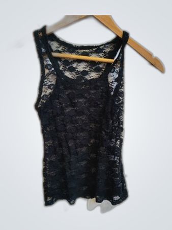 Black Lace Camisole Top