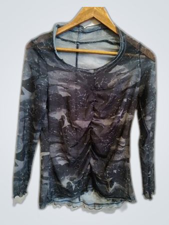Sheer Camo Blouse