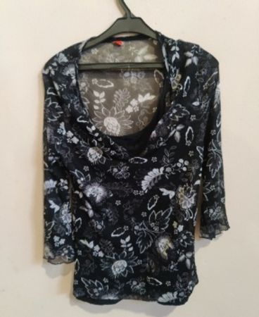 S.Oliver Floral Printed Sheer Blouse
