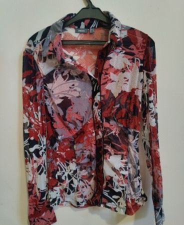 Mexx Printed Sheer Blouse