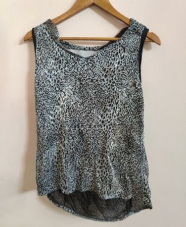Unbranded Mixed Floral and Leopard Print Tank Top