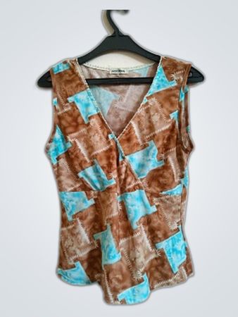 Insomnia Patchwork Sleeveless Top