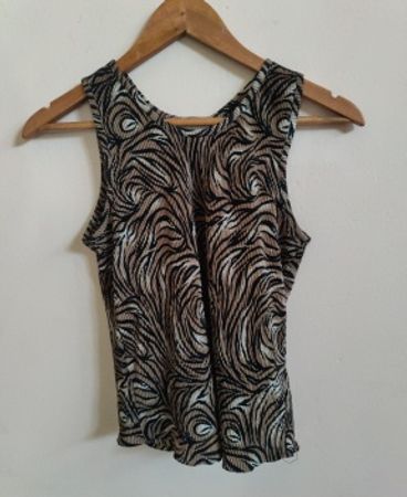 C&A Zebra Print Tank Top