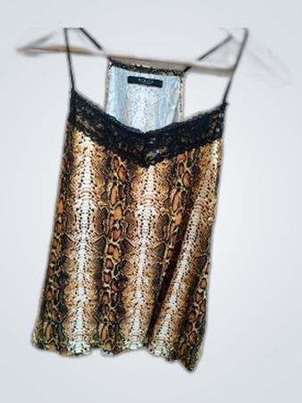 Mohito Snake Print Lace Cami Top