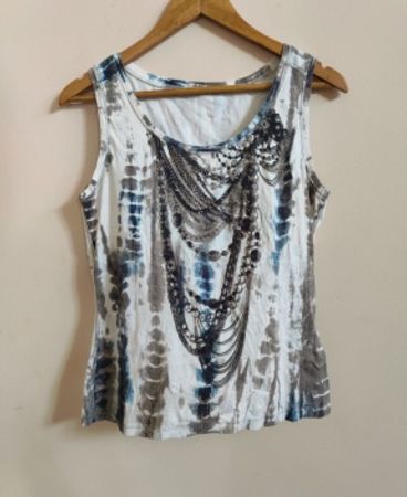BIBA Tie-Dye Beaded Cami Top