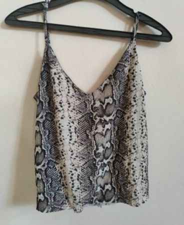 Snake Print Spaghetti Strap Cami Top