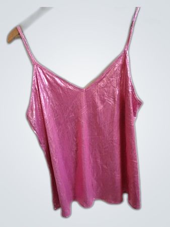 Metallic Pink Cami Top