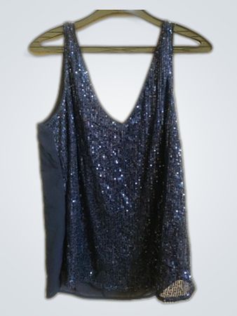 Zero Sequined V-Neck Cami Top