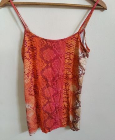 Snake Print Spaghetti Strap Cami Top