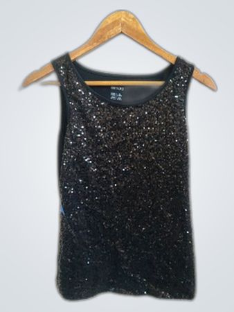 Esmara Black Sequined Tank Top