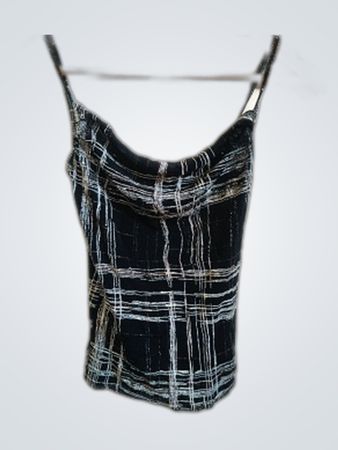 Black and White Plaid Tank Top