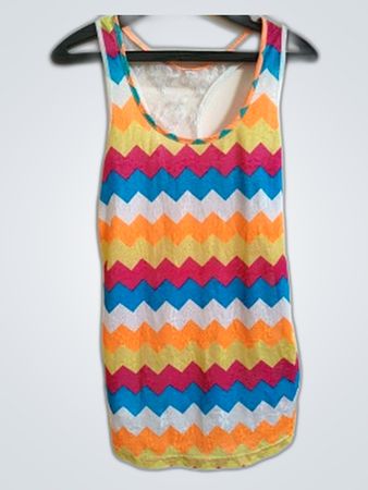 Mango Zigzag Print Tank Top