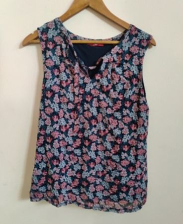 s.Oliver Floral Sleeveless Top