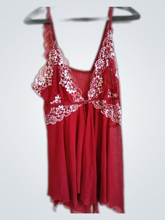 Unbranded Red Lace Babydoll Lingerie
