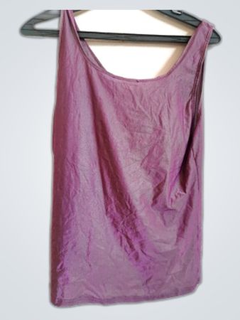 Purple Satin Tank Top