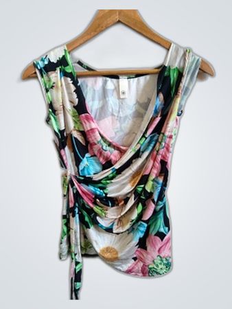 H&M Floral Wrap Top
