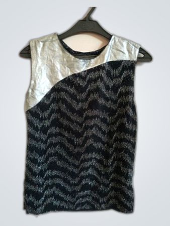 Metallic Sleeveless Top