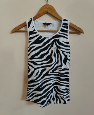 Coolcat Zebra Print Tank Top