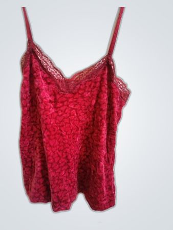 Hunkemöller Velvet Animal Print Cami Top