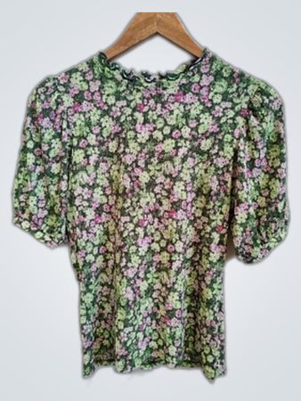 Unbranded Floral Puffed Sleeve Blouse