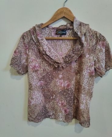 INSCENE Floral Ruffled Blouse