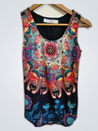 You With Us Fashion Multicolored Floral Tank Top