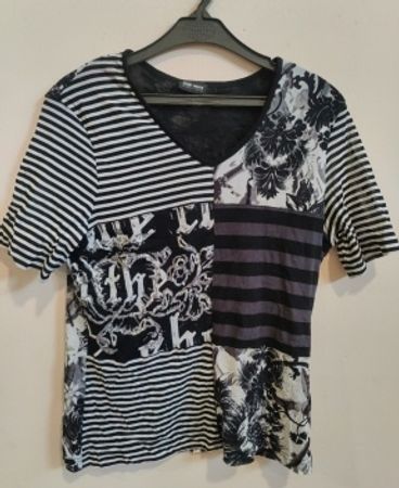 Gerry Weber Patchwork V-Neck Top