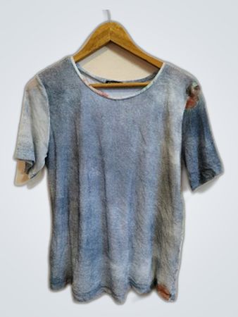 Monarari Floral Print Short Sleeve Top